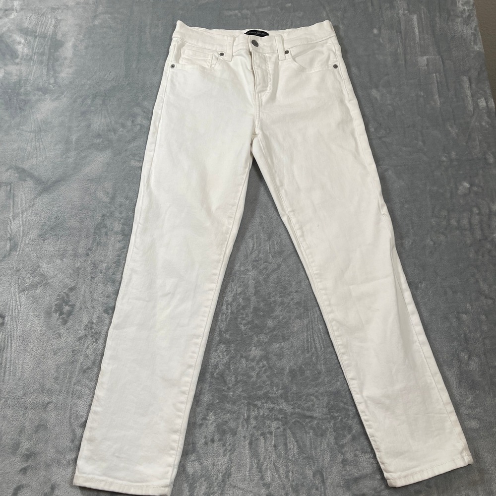 Banana Republic Women's Jeans Size 25 0 High Rise Slim White